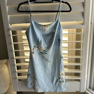 Princess Polly blue silk dress